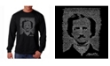 LA Pop Art Men's Word Art Long Sleeve T-Shirt- Edgar Allen Poe - The Raven